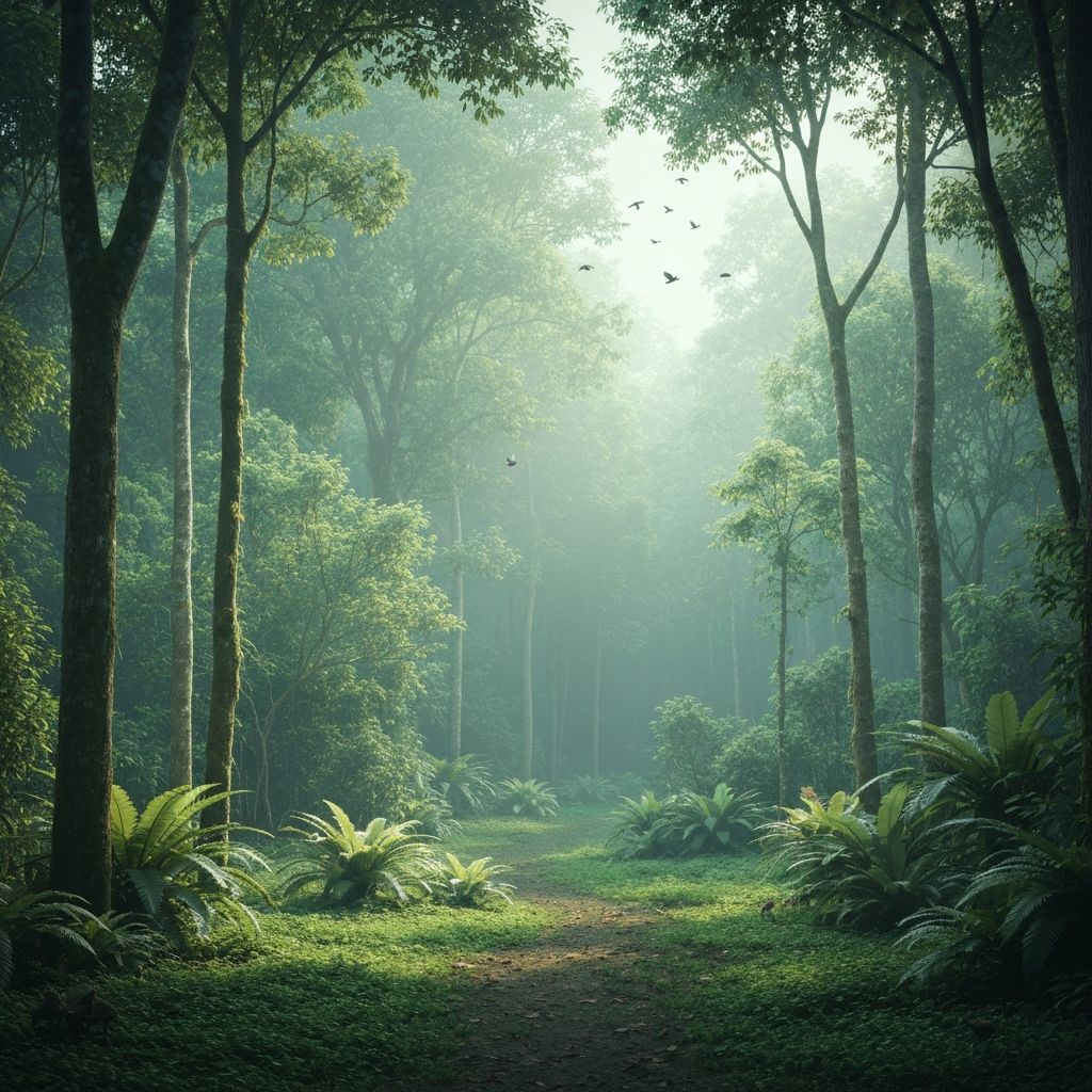 Peaceful forest landscape