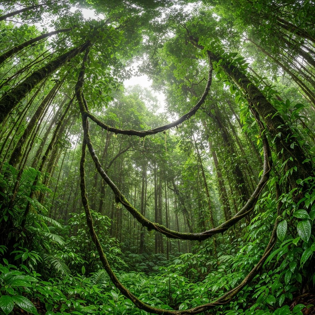 Jungle vegetation and plants