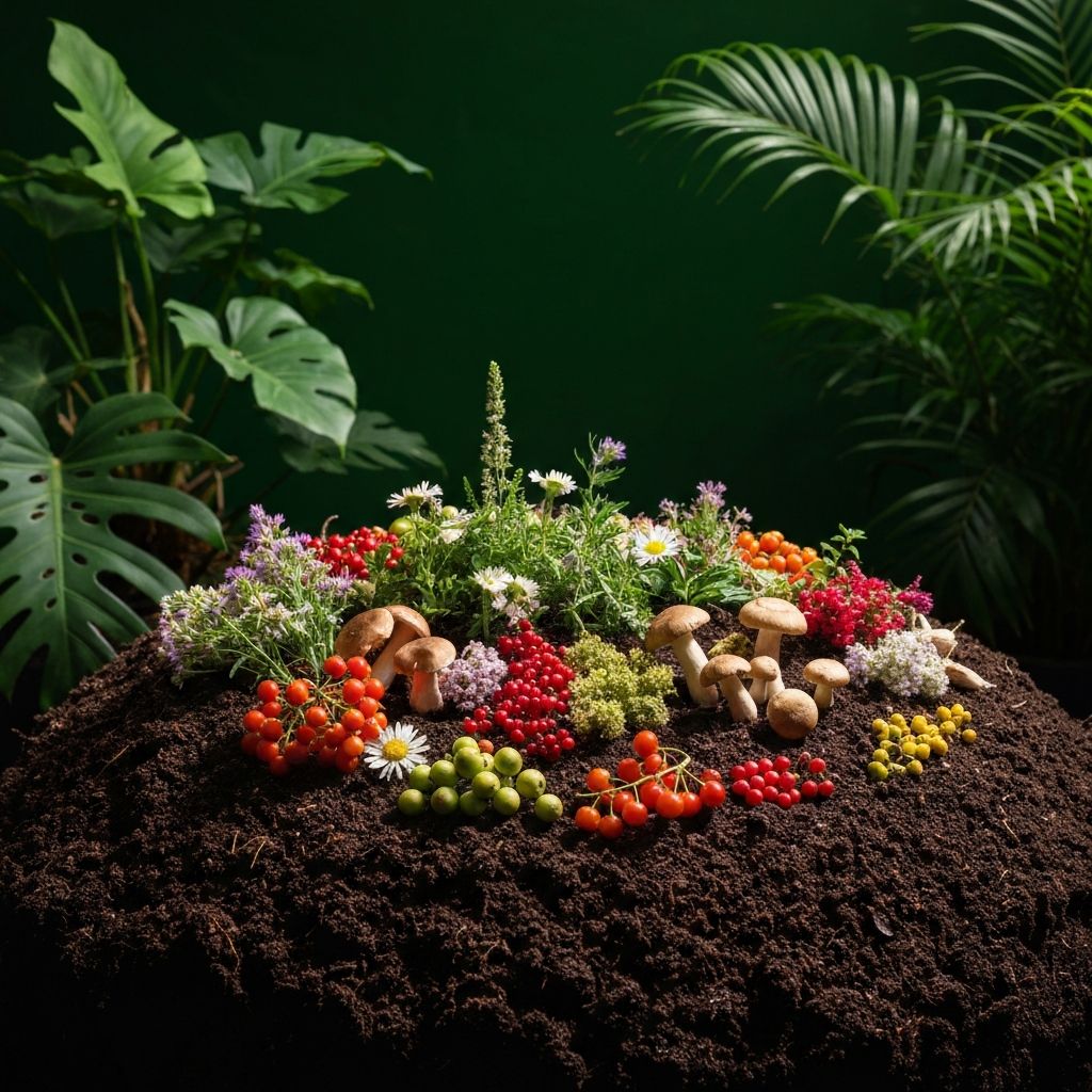 Forest herbs and botanical materials